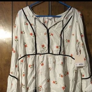 Lauren Conrad Floral Blouse